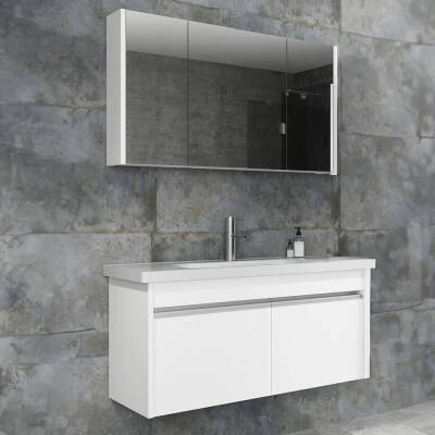 Aquanil Begonya Banyo Dolabı 100 cm Beyaz - 1