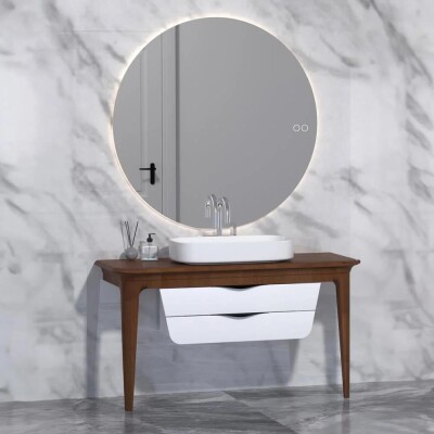 Aquanil Brezza Banyo Dolabı 130 cm Kayın - 1