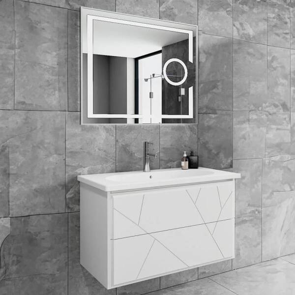 Aquanil Kiev Banyo Dolabı 80 cm Beyaz - 1