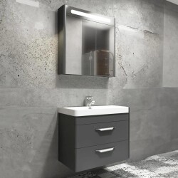 Aquanil Maria Banyo Dolabı 60 cm Antrasit - 1