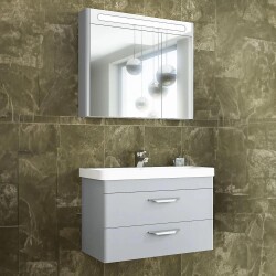 Aquanil Maria Banyo Dolabı 80 cm Gri - 1