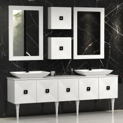 Aquanil Mostar Banyo Dolabı 200 cm Beyaz - 1