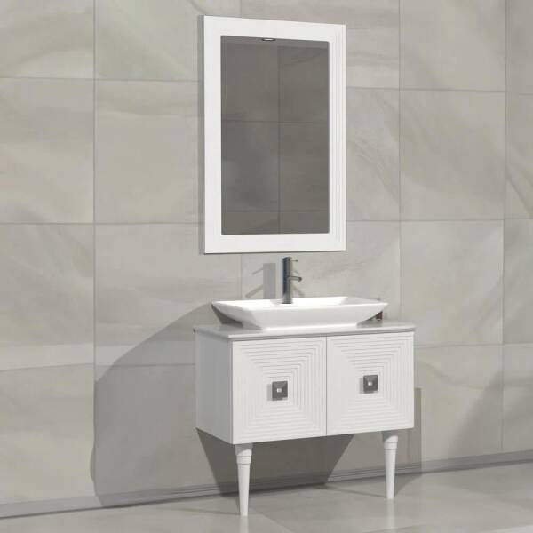 Aquanil Mostar Banyo Dolabı 80 cm Beyaz - 1