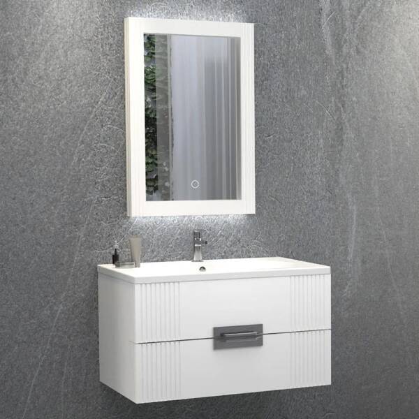 Aquanil Nueva Banyo Dolabı 80 cm Beyaz - 1