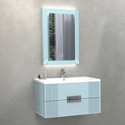 Aquanil Nueva Banyo Dolabı 80 cm Turkuaz - 1