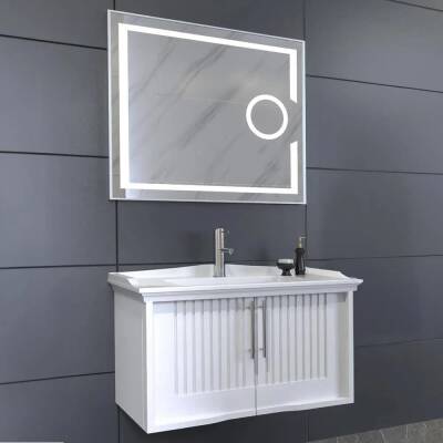 Aquanil Sagra Banyo Dolabı 80 cm Beyaz - 1