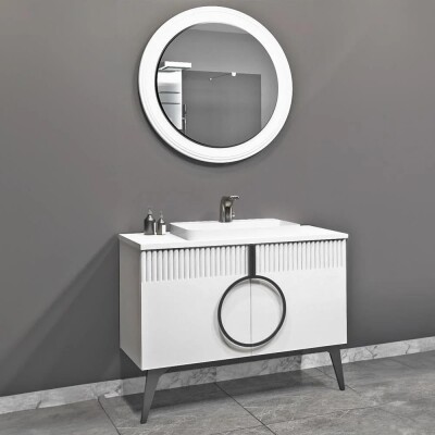 Aquanil Valisso Banyo Dolabı 105 cm Beyaz - 1