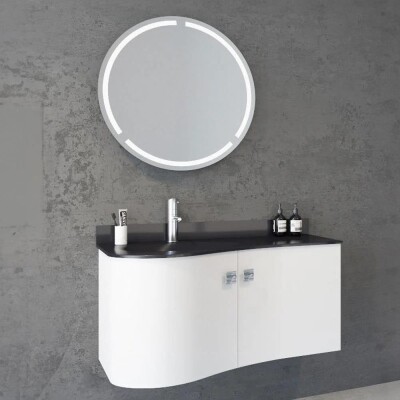 Aquanil Verso Banyo Dolabı 100 cm Beyaz - 1