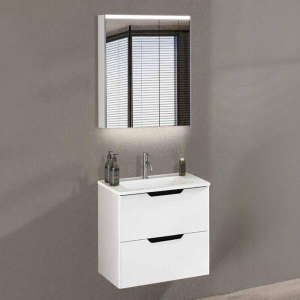 Badella Belen Banyo Dolap Takımı BELEN 5565 V32 65cm Beyaz - 1