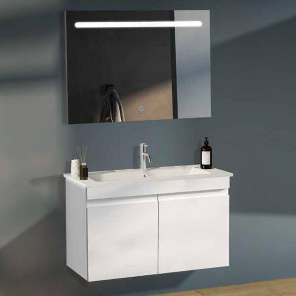 Badella Boztepe Banyo Dolap Takımı BOZTEPE 5585 V31 85cm Beyaz - 1