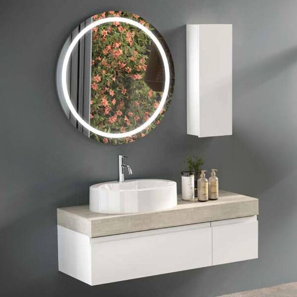 Badella Moderno Banyo Dolap Takımı MODERNO 28120 V31 120cm Beyaz - 1