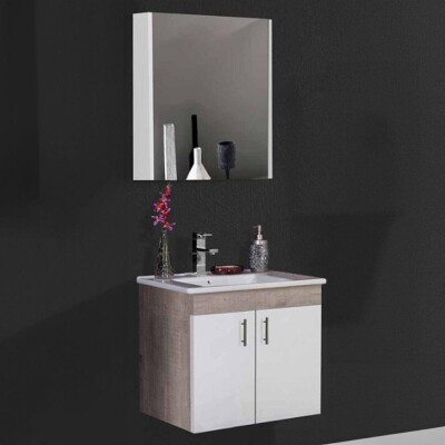 Badella Parite Banyo Dolap Takımı PARITE 5565 V32 65cm Beyaz - 1