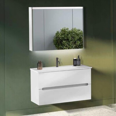 Badella Smart Banyo Dolap Takımı SMART 55100 V31 100cm Beyaz - 1