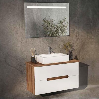 Badella Toledo Banyo Dolap Takımı TOLEDO 55100 V32 100 cm Beyaz - 1