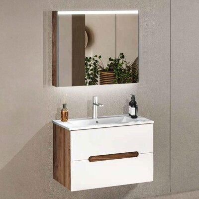 Badella Toledo Banyo Dolap Takımı TOLEDO 5585 V31 85cm Beyaz - 1