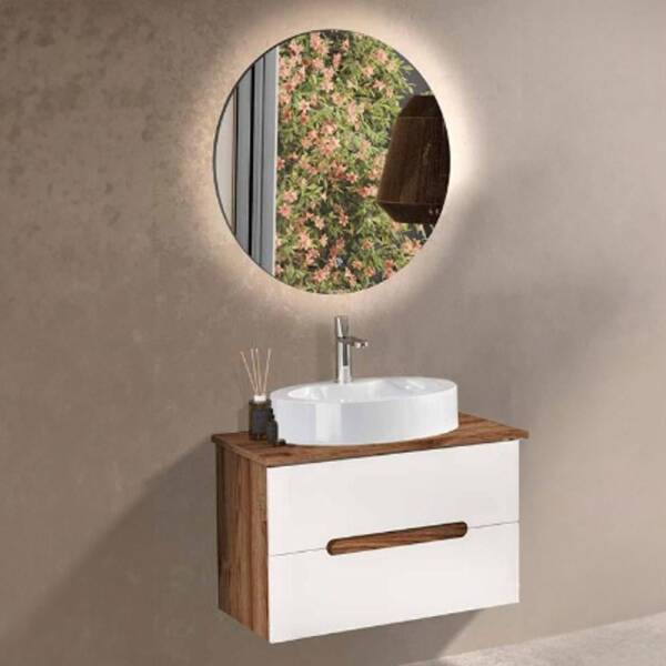 Badella Toledo Banyo Dolap Takımı TOLEDO 5585 V32 85cm Beyaz - 1