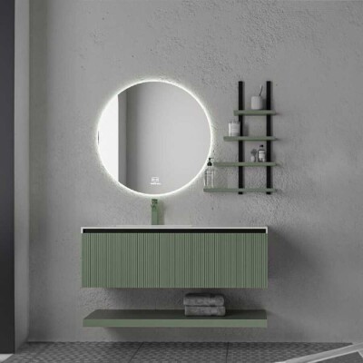 Belinza Vision Banyo Dolabı 120 cm Yosun Rengi - 1