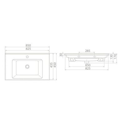 Cerastyle Arte Etajerli Lavabo 85x45 cm - 3