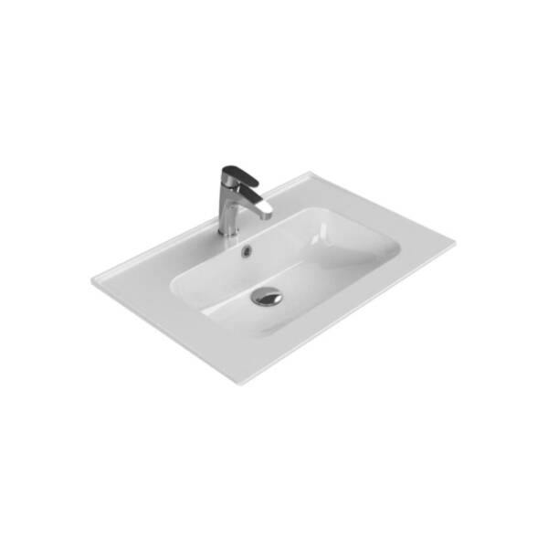 Cerastyle Blue Etajerli Lavabo 70x47 cm - 1