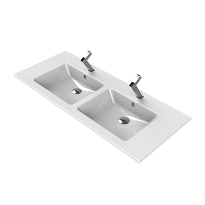 Cerastyle İbiza Etajerli Lavabo 121x51 cm Çift Hazneli - 1