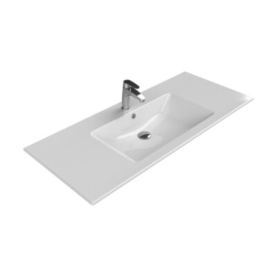 Cerastyle İbiza Etajerli Lavabo 121x51 cm Tek Hazneli - 1