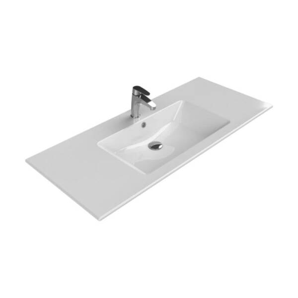 Cerastyle İbiza Etajerli Lavabo 121x51 cm Tek Hazneli - 1