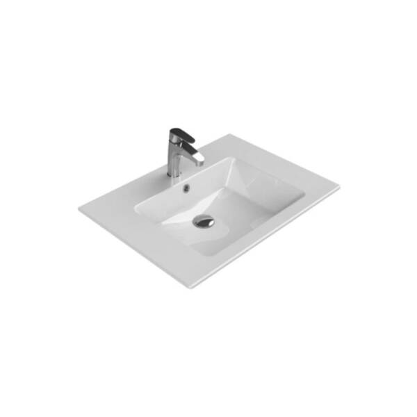 Cerastyle İbiza Etajerli Lavabo 61x51 cm - 1