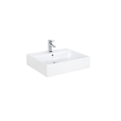 Creavit Next Tezgah Üzeri Kare Lavabo 60 cm NX260 - 1