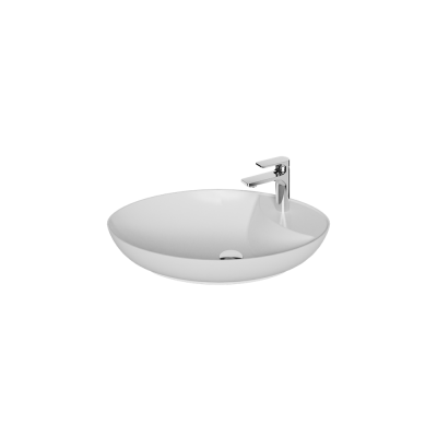 Creavit Petra Oval Asimetrik Tezgah Üzeri Lavabo 40x65cm PR065 - 1