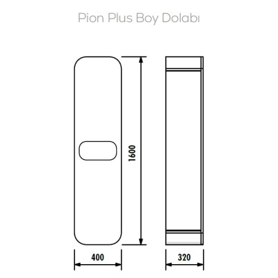 Creavit Pion Plus Serisi Boy Dolabı - 2