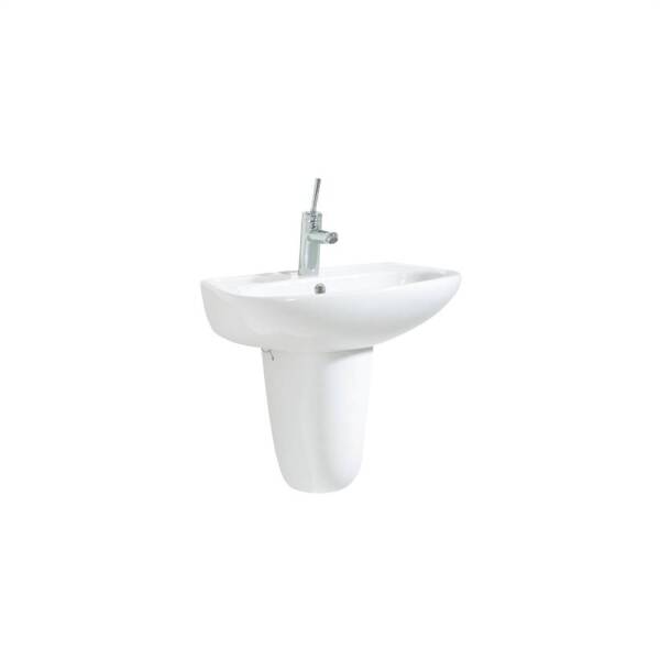 Creavit Sedef Lavabo 55 cm - Kısa Yarım Ayak SD055 - 1