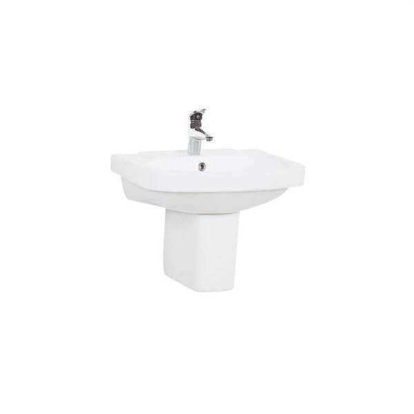 Creavit Vitroya Lavabo 56 cm - Yarım Ayak VT056 - 1