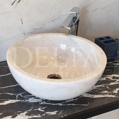 Delta Zürih Beyaz Tezgah Üstü Lavabo DLT618-15 - 1