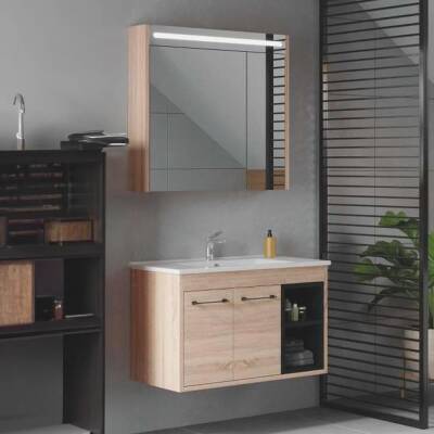 Denko Latte Banyo Dolap Takımı 85cm Sonomo - 1