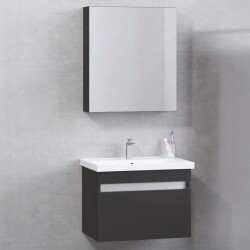 Denko More Banyo Dolap Takımı 65cm Siyah - 1