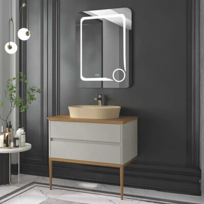 Denko Pera Banyo Dolap Takımı 100cm Lacivert - 1