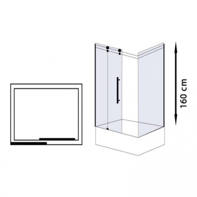 Formina Milenyum Rectangle K 1 Sabit 1 Çalışır Duş Kabini - 2