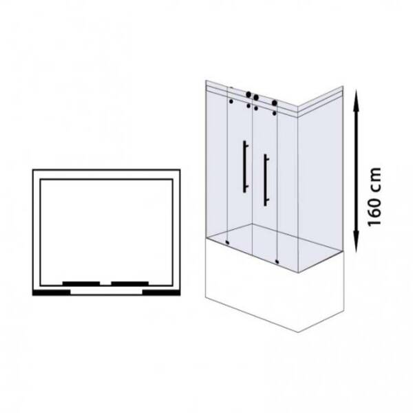 Formina Milenyum Rectangle K 2 Sabit 2 Çalışır Duş Kabini - 2