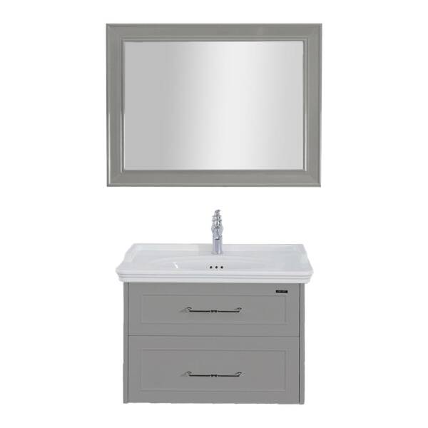 Lineart Frame Banyo Dolabı 100 cm Azur Mavi - 5