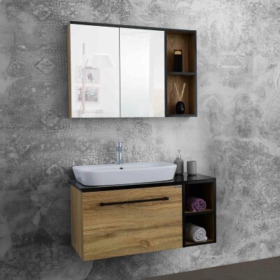 Lineart Ritmo Banyo Dolabı 90 cm Legnano - 1