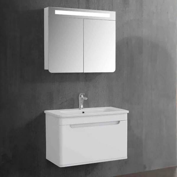 Lineart Wing Banyo Dolabı 105 cm Beyaz - 1