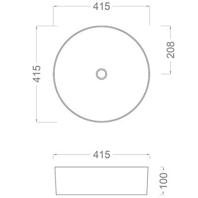 Pure Concept Marmo Tezgah Üstü Çanak Lavabo 42cm - 3