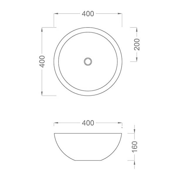 Pure SW-262 Tezgah Üstü Lavabo 39.5x39.5x15.5cm - 2