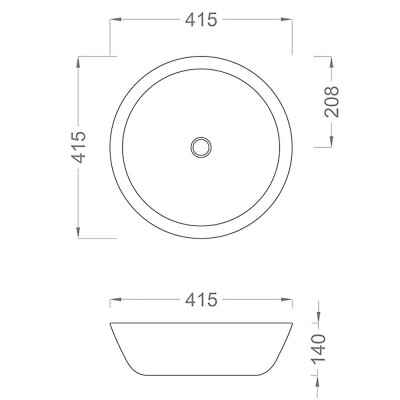 Pure SW-336 Tezgah Üstü Lavabo 41.5x41.5x13.5cm - 2