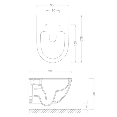 Pure WH-784 Geometrik Asma Klozet - 4