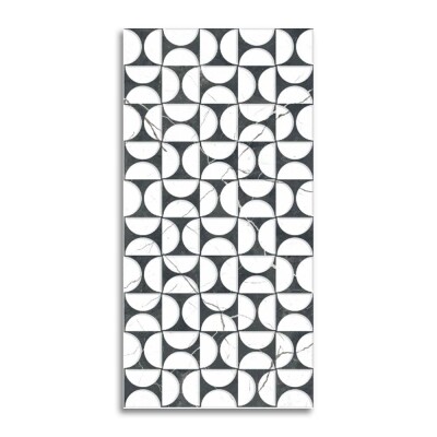 Seramiksan Eros Beyaz Parlak Geometrik Motif Seramik 653611 - 30x60 - 1