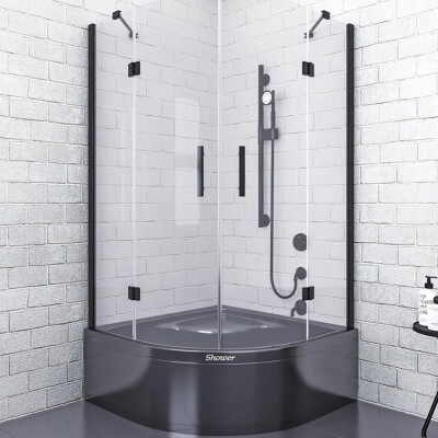 Shower Place 2 Sabit 2 Açılır Oval Küvet Üzeri Kabin - 1