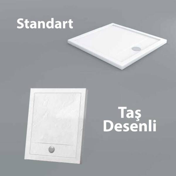 Shower Slim Kare Flat Duş Teknesi - 1