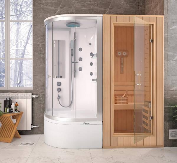 Shower Zafira Oval Küvetli Kompakt+Sauna - 1