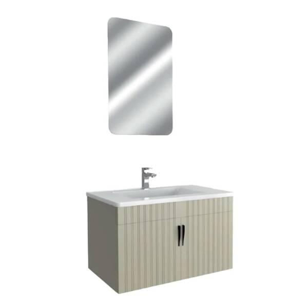 UBM Banyo Eliza Banyo Dolabı 85cm Çakıl Gri - 1